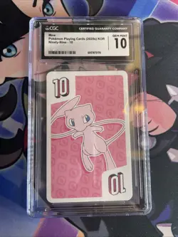 Pokemon CGC10 GEM MINT Mew 2020 Ninety-Nine-10 Playing Card Korean - Image 1