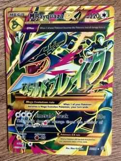 Mega Rayquaza EX Ancient Origins XY 98/98 Holo Custom Handmade Fan Art Card - Image 1