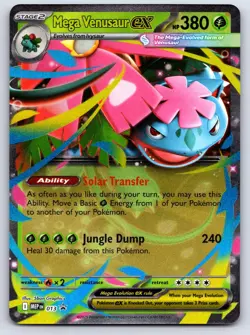 Mega Venusaur ex 013 Pokemon ME: Mega Evolution Promo Holo NM - Image 1