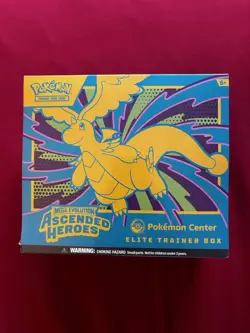 Pokemon Center Exclusive Ascended Heroes Elite Trainer Box Sealed w/ SMALL TEAR - Image 1