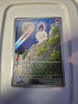 Pokemon TCG Litwick 101/086 White Flare Illustration Rare Holo - Image 1