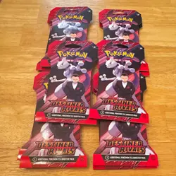 Pokemon TCG Scarlet & Violet Destined Rivals Sealed 10 Booster Packs Mewtwo - Image 1