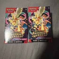 Pokemon TCG Mega Evolution Ascended Heroes Booster Bundle 2 Boxes (6 Packs Each) - Image 1