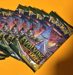 12x Pokemon TCG Sword Shield Evolving Skies Factory Sealed Booster Packs - Image 3