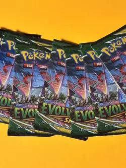 12x Pokemon TCG Sword Shield Evolving Skies Factory Sealed Booster Packs - Image 4