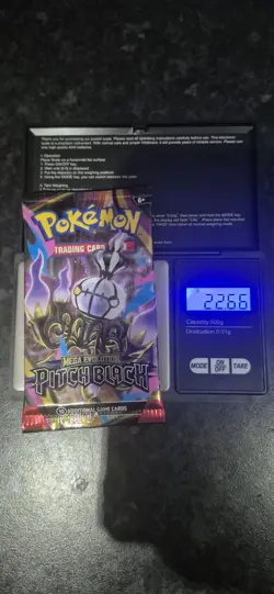 Pokemon TCG Mega Evolution Pitch Black Booster Pack 22.66g! 3xHeavy Pack!! - Image 2