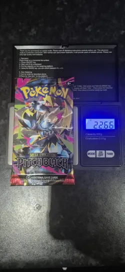 Pokemon TCG Mega Evolution Pitch Black Booster Pack 22.66g! 3xHeavy Pack!! - Image 3
