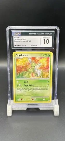 2008 Pokemon Majestic Dawn Scyther 46/100 CGC Gem Mint 10 - Image 1