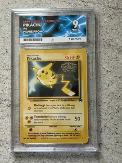 Pokemon TCG Pikachu 4 Black Star Promo Movie Promo Card WOTC 1999 - ACE 9 - Image 1