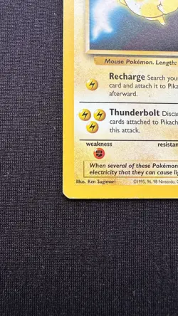 Pokemon TCG Pikachu Promo 4 Kids WB First Movie Vintage 1999 Card - Image 4