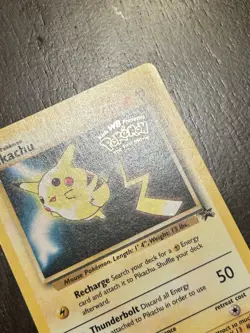 Pokemon Card Pikachu 4 WOTC WB Movie Black Star Promo Stamped NM - Image 4
