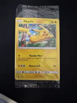 4 x Pikachu SM04 Black Star Promo Sealed Non Holo - Mint Condition Pokemon Card - Image 3
