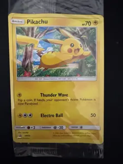 4 x Pikachu SM04 Black Star Promo Sealed Non Holo - Mint Condition Pokemon Card - Image 4