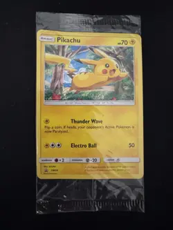 4 x Pikachu SM04 Black Star Promo Sealed Non Holo - Mint Condition Pokemon Card - Image 5