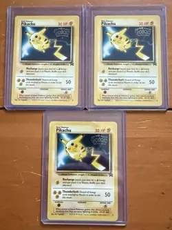 Pokemon Pikachu Black Star Promo 4 First Movie Stamp x1 - Image 1