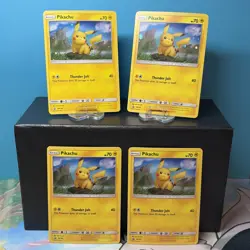 LOT of 4 ⚡ Pikachu SM183 NM Sun&Moon Black Star Promo Pokemon TCG - Image 1