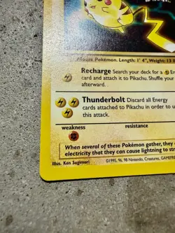 1999 Pokemon Pikachu #4 Kids’ WB The First Movie Black Star Promo Card WOTC - Image 4
