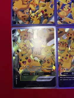 Pokemon TCG Pikachu V-UNION 4-Card Holo Promo Set SWSH139-142 2021 - Image 4
