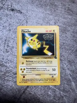 Pokemon TCG Pikachu Blackstar Promo Card 4 the First Movie - Image 1
