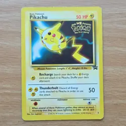 Pokemon TCG Pikachu Kids WB Promo 4 Wizards Regular Promo 1999 - Image 1