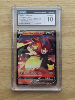 Lance's Charizard V Graded (CGC 10): SWSH133 Sword & Shield Promo Cards Holo - Image 1