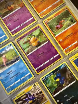 Pokemon Yuka Morii Clay Sculpture Theme Binder Lot 18 - Smoliv Lillipup Cards - Image 1