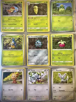 Pokemon Yuka Morii Clay Sculpture Theme Binder Lot 18 - Smoliv Lillipup Cards - Image 4