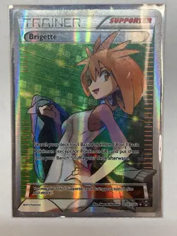 LOT OF 2 Pokemon TCG Skyla + Brigette Full Art Trainer Supporter Cards - Image 4