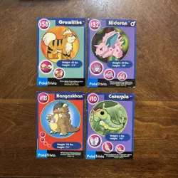 PokeTrivia Pokemon Lot Of 31 Cards Unperforated Burger King Movie Promo - Image 5