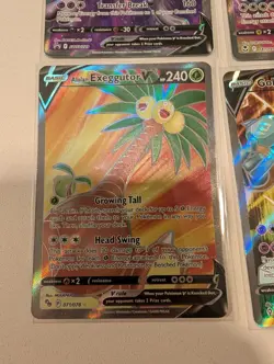 Pokemon TCG Holo Lot of 7 V Cards - Mewtwo Ho-Oh Beedrill Golurk Exeggutor - Image 3
