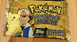 Pokemon Topps Trading Cards TV Animation Edition: Series 1 (1 Sealed Pack) Green - Image 1