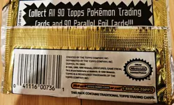 Pokemon Topps Trading Cards TV Animation Edition: Series 1 (1 Sealed Pack) Green - Image 2