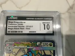 Mega Dragonite ex 271/217 - Pokemon Ascended Heroes CGC 10 GEM MINT OBO - Image 3