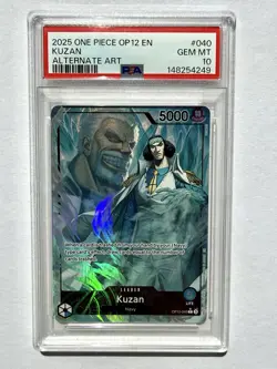 One Piece 2025 OP12-LEGACY of the Master Alternate Art #040 Kuzan, PSA 10 - Image 1