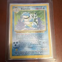 Pokemon TCG Base Set Blastoise 2/102 Holo Unlimited English 1999 100HP - Image 1