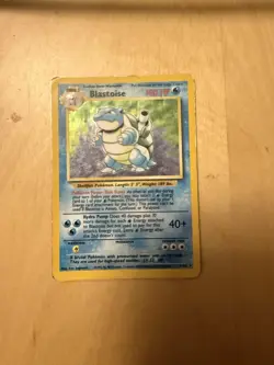 Pokemon TCG Base Set Blastoise 2/102 Holo Unlimited English 1999 100HP - Image 2
