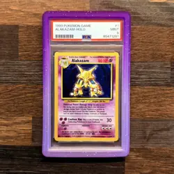 Pokemon Alakazam 1/102 Base Set Unlimited PSA 9 1999 WOTC Holo Rare Mint English - Image 1