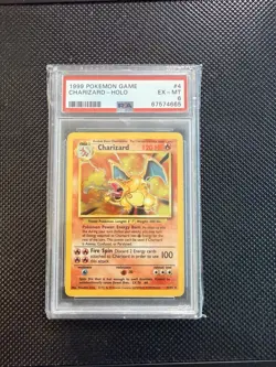 1999 Base Set Unlimited Charizard Holo - PSA 6 4/102 - Image 1