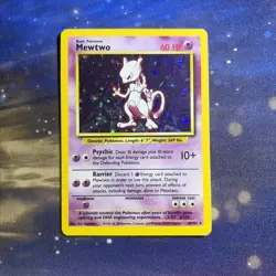 1999 Pokemon - Base Set Unlimited - Mewtwo 010/102 - Holo Rare - Image 1