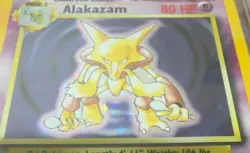 Alakazam 1/102 Base set Rare holo 1999 - Pokemon Card - get graded 8 Near Mint - Image 3