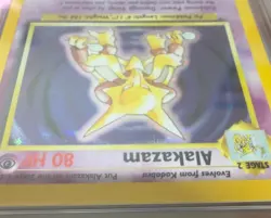 Alakazam 1/102 Base set Rare holo 1999 - Pokemon Card - get graded 8 Near Mint - Image 4