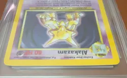 Alakazam 1/102 Base set Rare holo 1999 - Pokemon Card - get graded 8 Near Mint - Image 5