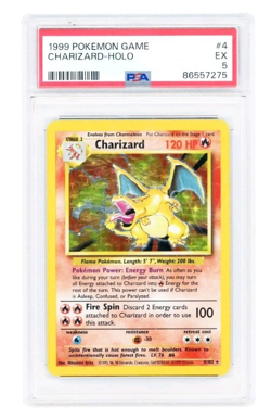 Wizards of the Coast 1999 Charizard Base Set Holo 4/102 PSA 5 - Image 1