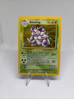 Nidoking - 1999 Pokemon Base Set Unlimited Holo #11/102 Vintage - Image 1
