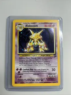 1999 Pokemon Base Set 2 Alakazam Holo Unlimited HP - Image 1