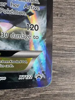 Pokemon TCG Blastoise EX XY122 Jumbo Black Star Promo LP #2 - Image 2