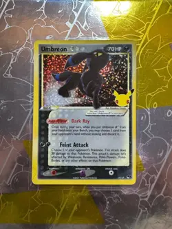 Pokemon TCG Umbreon Gold Star 17/17 Celebrations 25th Anniversary Rare Holo Card - Image 1