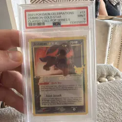 Pokemon TCG: Umbreon Gold Star 17/17 Celebrations PSA 9 25th Anniversary - Image 1