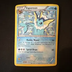 Pokemon TCG Vaporeon BW89 Black & White Holo Black Star Promo - English - Image 2