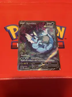 Vaporeon V SWSH181 Alt Art Full Art Holo Black Star Promo Pokemon TCG Nm - Image 1